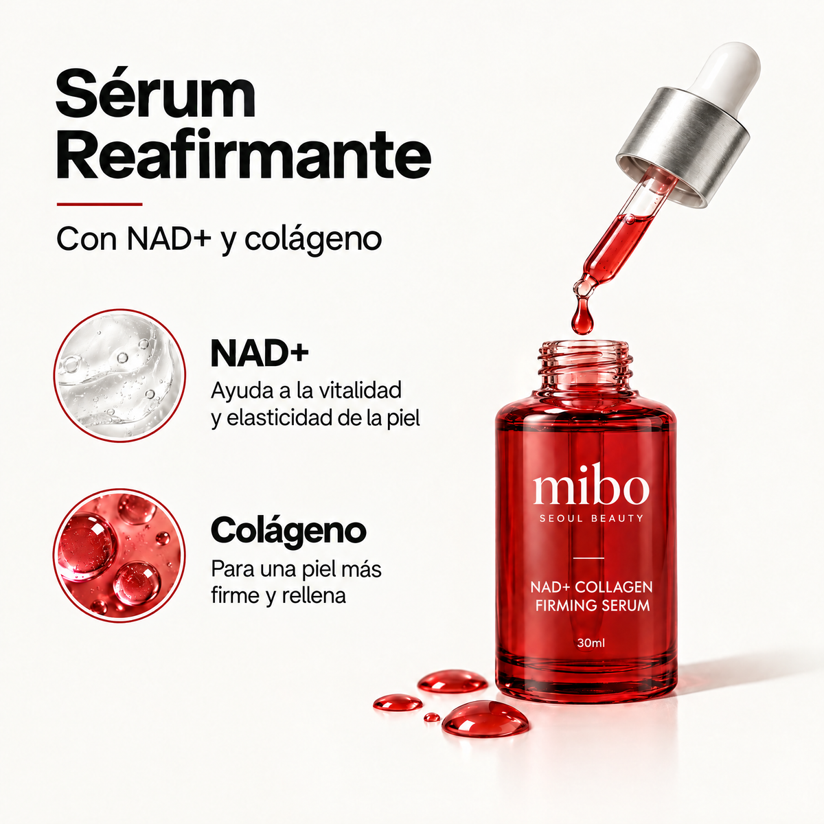 Ingredientes: NAD+ y colágeno